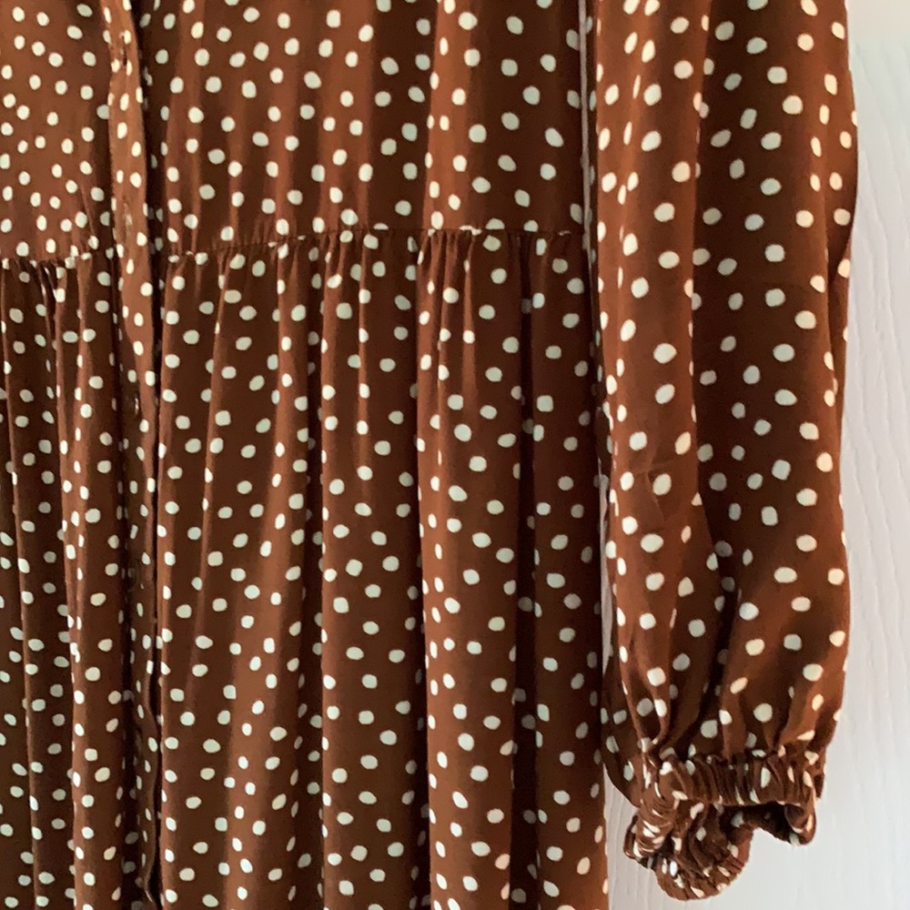 Mango polka dot midi/maxi dress - Picture 8 of 9